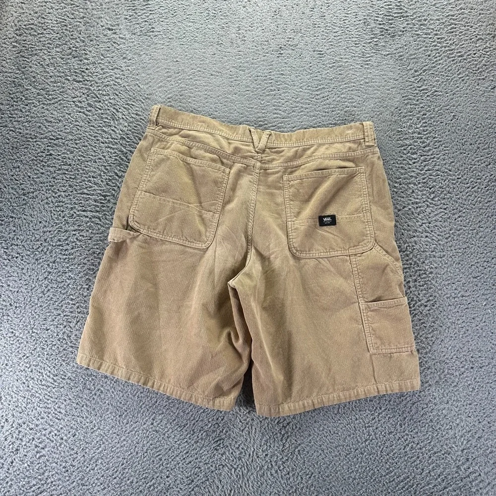 VTG Vans Shorts Mens 40 Brown Cotton Corduroy Carpenter Loose Skateboard Baggy